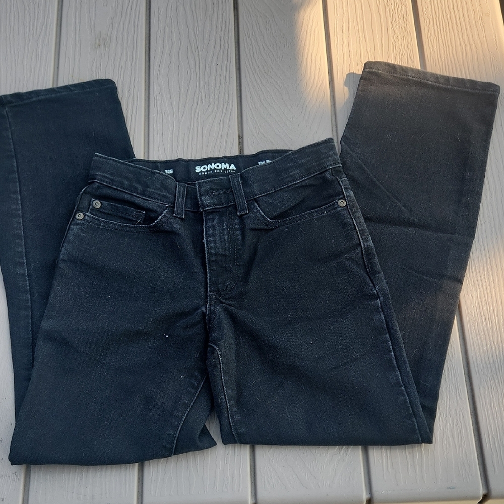 Sonoma Dark Wash Denim Pants Boys 12 Straight Leg